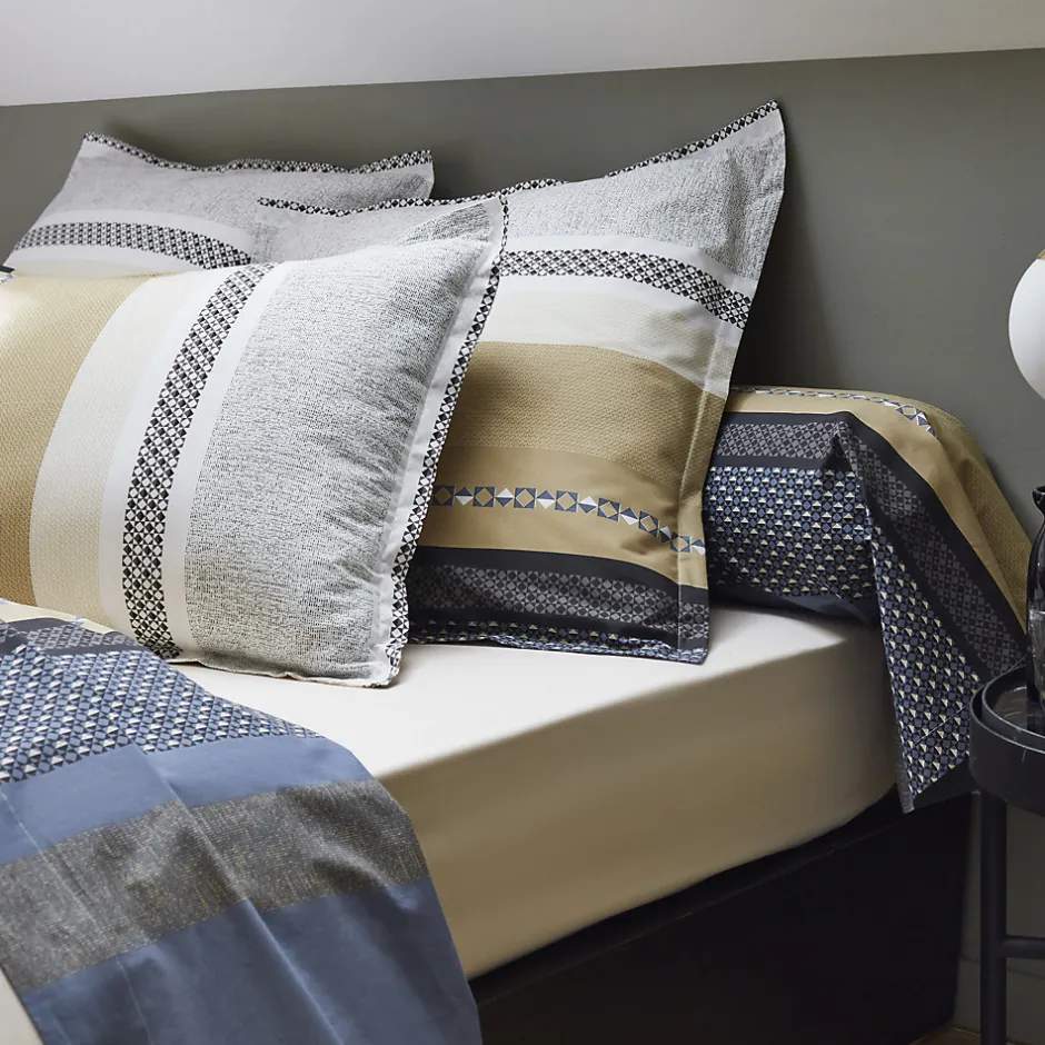 Tradilinge Ensemble drap plat et 2 taies Marlow (240x310 cm - Beige)
