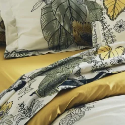 Tradilinge Ensemble drap plat et 2 taie Toco (240x310 cm - Kaki)