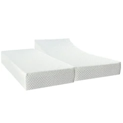 Bellecour Ensemble Duo Matelas Mousse Accueil Mémoire de forme + Sommiers électriques SuperFlex 12x80x200 cm Online