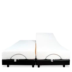 Bellecour Ensemble Duo Matelas Mousse Accueil Mémoire de forme + Sommiers électriques SuperFlex 12x80x200 cm Online