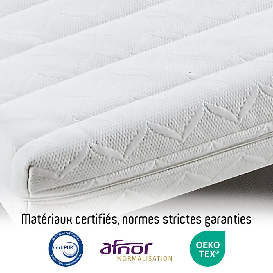 Olympe Literie Ensemble Egio 180x200 cm Matelas Mousse + Sommier Bois Online