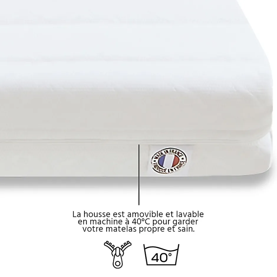 Olympe Literie Ensemble Egio 180x200 cm Matelas Mousse + Sommier Bois Online