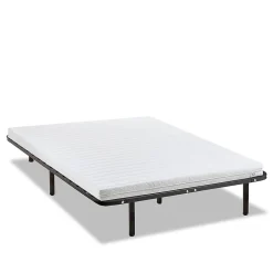 Olympe Literie Ensemble Egio 160x200 cm Matelas Mousse + Sommier Métal