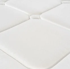 Epeda Ensemble L'INOUBLIABLE + Sommier Confort Medium + Pieds 90x200 Gris souris Ressorts
