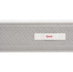 Epeda Ensemble L'INOUBLIABLE + Sommier Confort Medium + Pieds 140x190 Gris souris Ressorts New