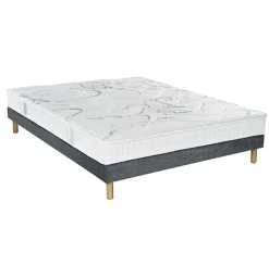 Essenzia Ensemble MORPHOZONE 200 + Sommier Tradition Graphic 13cm + Pieds 110x190 Latex