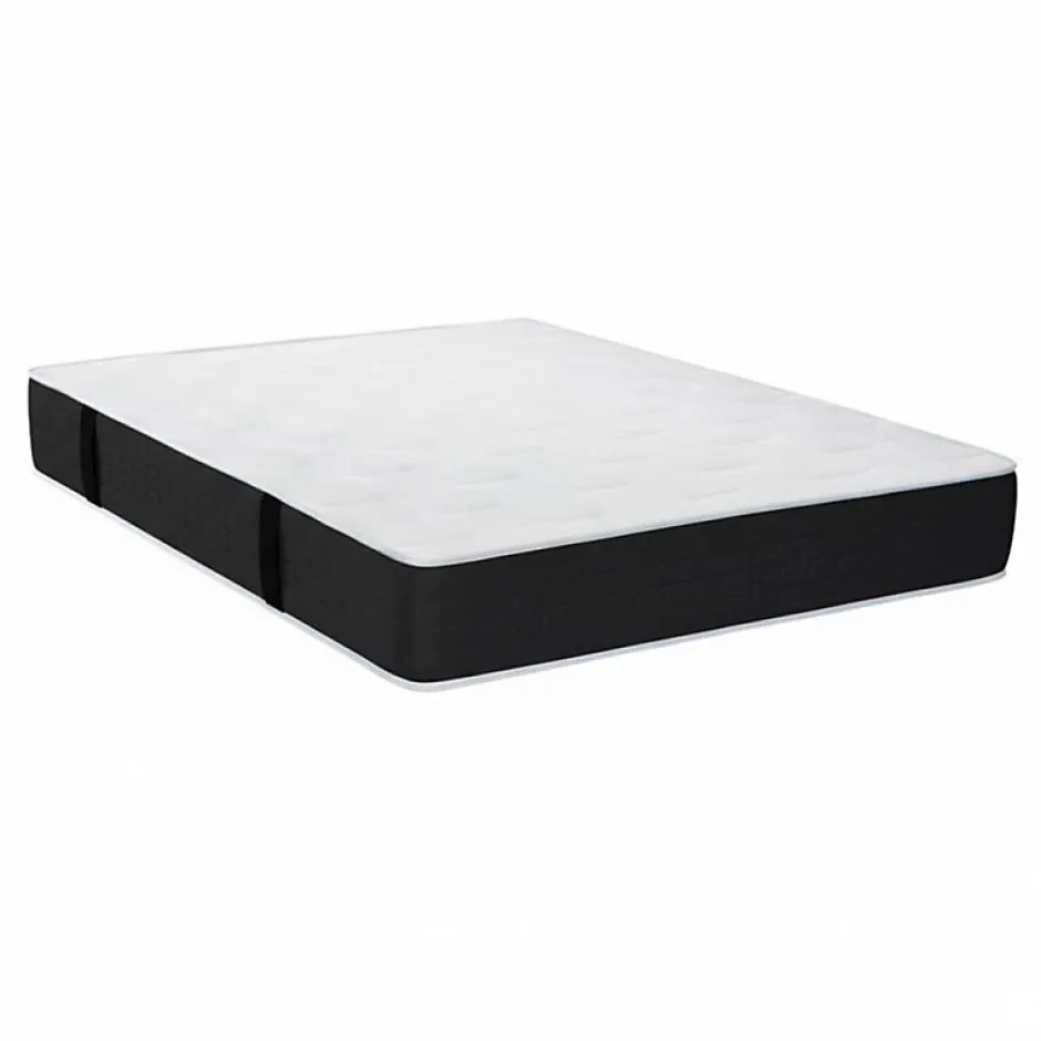 Essenzia Ensemble SENSATION EXTRA FERME 1000 + Sommier Graphic 13 cm + Pieds 140x200 Anthracite Ressorts Best