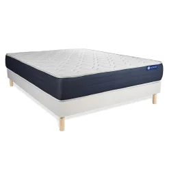 Actisom Ensemble Latex et mémoire de forme de confort Equilibré avec sommier kit