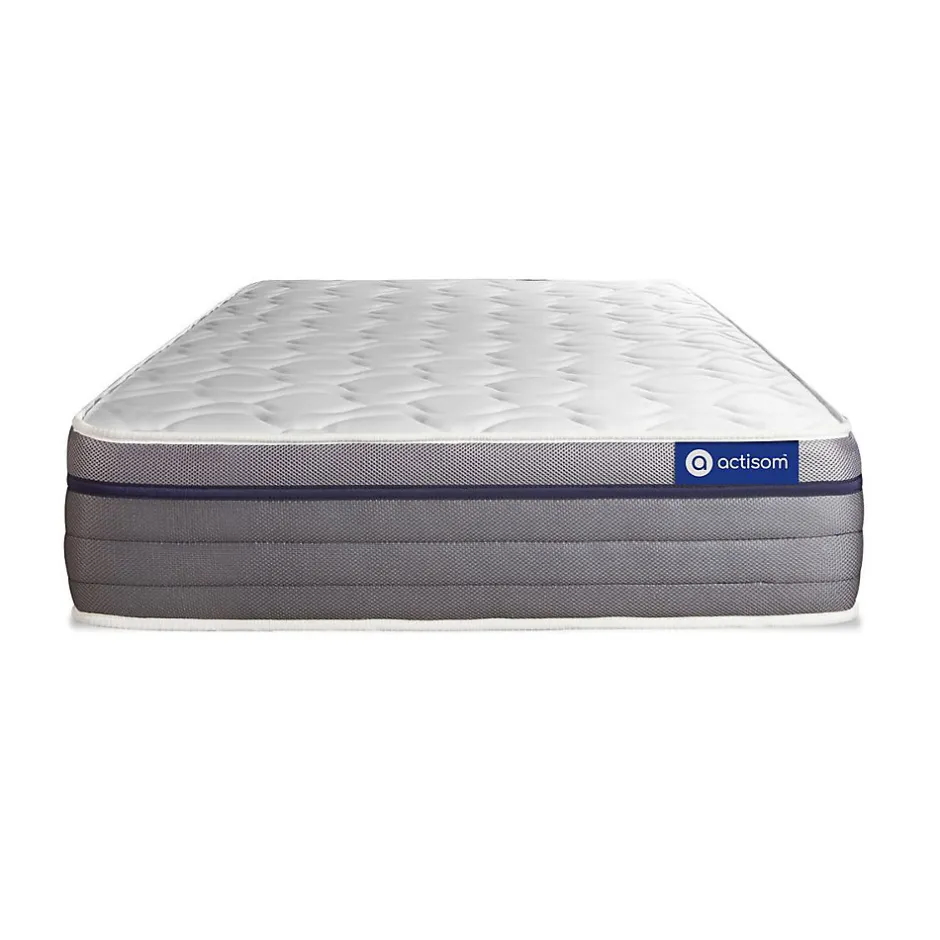Actisom Ensemble Latex et mémoire de forme de confort Equilibré avec sommier kit