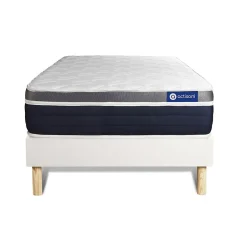 Actisom Ensemble Latex et mémoire de forme de confort Mi-ferme avec sommier kit