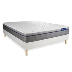 Actisom Ensemble Latex et mémoire de forme de confort Equilibré avec sommier kit Discount