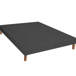 Idliterie Ensemble matelas 100% latex 3 zones sommier noir 140x190