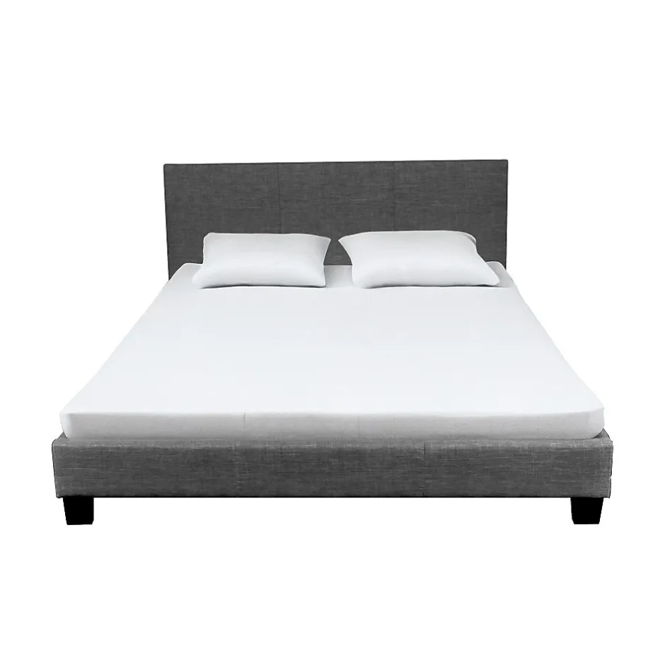 Weber Industries Ensemble Matelas + Lit 140x190 DUBLIN / Gris foncé New