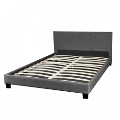 Weber Industries Ensemble Matelas + Lit 140x190 DUBLIN / Gris foncé New