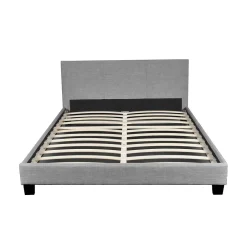 Weber Industries Ensemble Matelas + Lit 140x190 DUBLIN / Gris clair