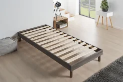 Idliterie Ensemble Matelas accueil Latex INITIAL Sommier en Kit - Chêne gris, - 90 x 190 cm Clearance