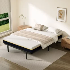 Teeno Ensemble matelas double en mousse de 17 cm + sommier à lattes larges 140x200 cm Sale