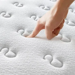 Teeno Ensemble Matelas en mousse + Sommier avec lattes larges 160x200cm, Epaisseur du Matelas 22cm
