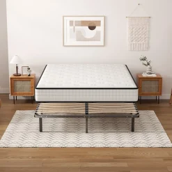Teeno Ensemble Matelas en mousse + Sommier à Lattes 160x200cm, Epaisseur du Matelas 22cm Sale