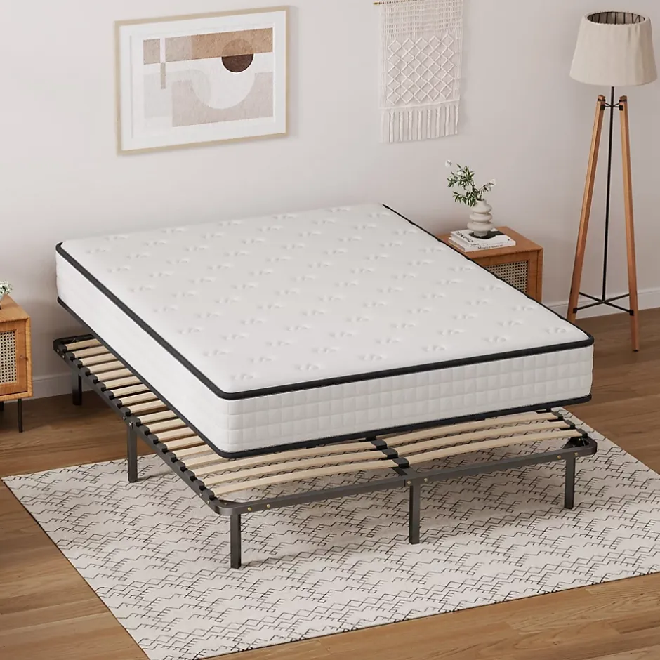 Teeno Ensemble Matelas en mousse + Sommier à Lattes 160x200cm, Epaisseur du Matelas 22cm Sale