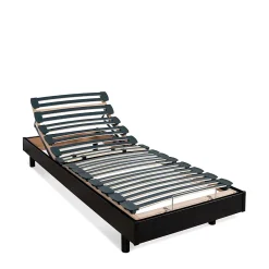 Bellecour Ensemble Matelas Mousse Accueil Mémoire de forme + Sommier électrique Flex 90x200 cm Online