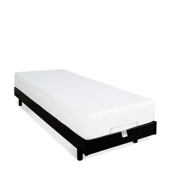 Bellecour Ensemble Matelas Mousse Accueil Mémoire de forme + Sommier électrique Flex 70x200 cm