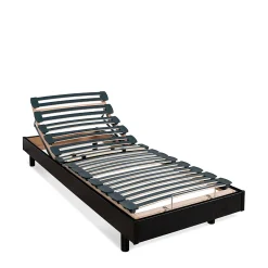Bellecour Ensemble Matelas Mousse Accueil Mémoire de forme + Sommier électrique Flex 70x200 cm