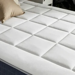 Idliterie Ensemble matelas ressort 7 zones et mémoire forme sommier 2x80x200