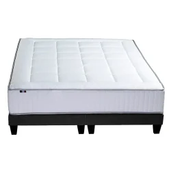 Idliterie Ensemble matelas ressort 7 zones mémoire forme sommier 2x90x200