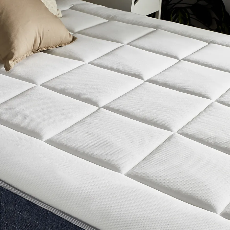 Idliterie Ensemble matelas ressort 7 zones et mémoire forme sommier 2x80x200