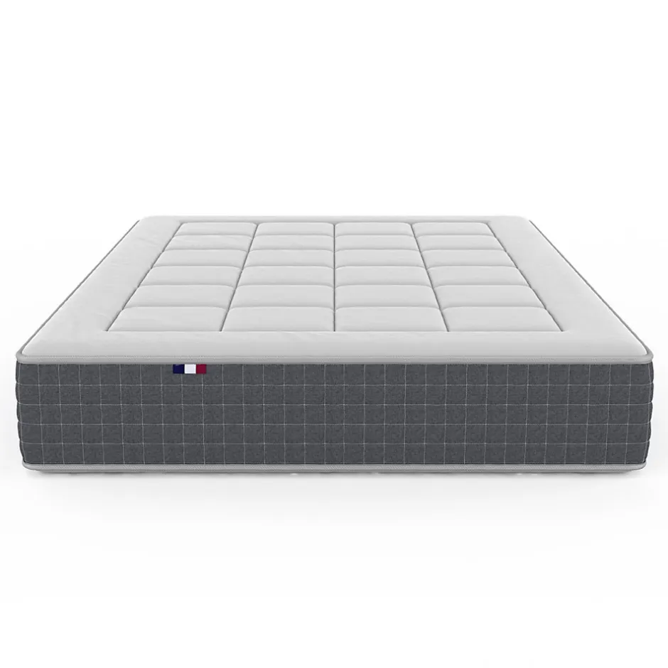 Idliterie Ensemble matelas ressort 7 zones et sommier 2x80x200