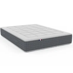 Idliterie Ensemble matelas ressort 7 zones et sommier 2x80x200