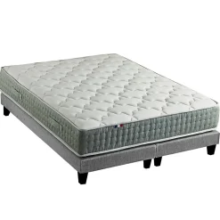 Idliterie Ensemble matelas ressort 7 zones face hiver/eté différente 2x80x200