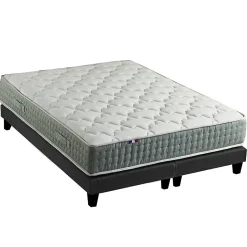 Idliterie Ensemble matelas ressort 7 zones face hiver/eté différente 2x90x200