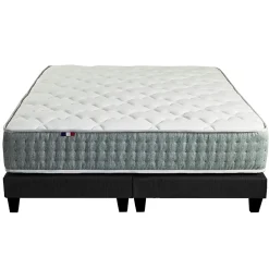 Idliterie Ensemble matelas ressort 7 zones face hiver/eté différente 2x90x200