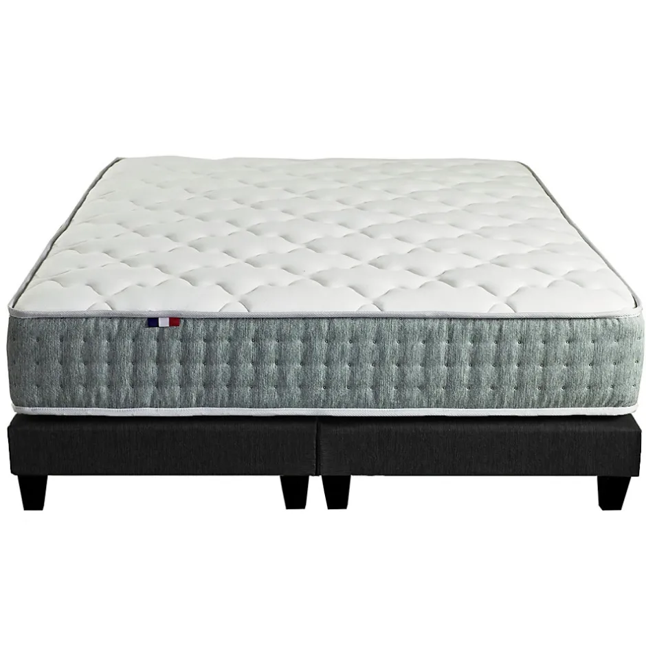 Idliterie Ensemble matelas ressort 7 zones face hiver/eté différente 2x90x200