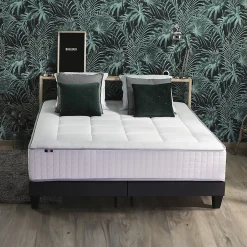 Idliterie Ensemble matelas ressorts 7 zones sommier 2x80x200 Online