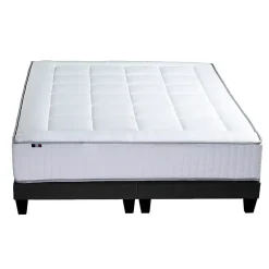 Idliterie Ensemble matelas ressorts 7 zones sommier 2x80x200 Online