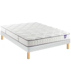 Merinos Ensemble HAPPY LIT + Sommier Twist + Pied 90x190 Latex