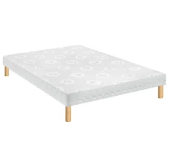 Merinos Ensemble HAPPY LIT + Sommier Twist + Pied 90x190 Latex