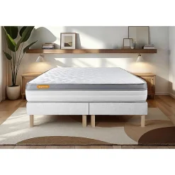 Sept Nuits Ensemble Mémoire de forme de confort Ferme avec sommier tapissier Outlet