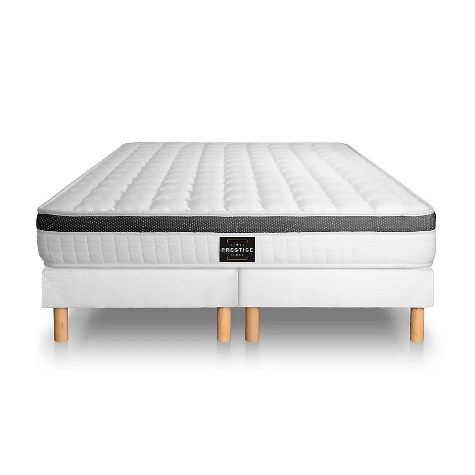 Prestige Literie Ensemble Mémoire de forme de confort Ferme avec sommier tapissier