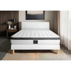 Prestige Literie Ensemble Mémoire de forme de confort Ferme avec sommier kit