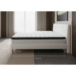 Prestige Literie Ensemble Mémoire de forme de confort Ferme avec sommier kit