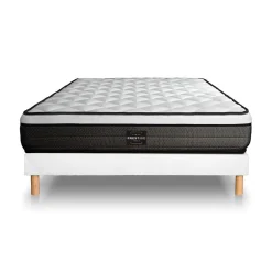 Prestige Literie Ensemble Mémoire de forme de confort Ferme avec sommier kit
