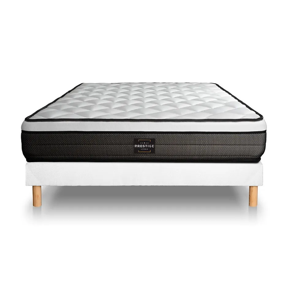 Prestige Literie Ensemble Mémoire de forme de confort Ferme avec sommier kit