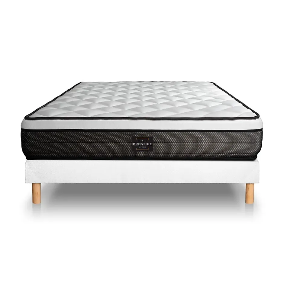 Prestige Literie Ensemble Mémoire de forme de confort Ferme avec sommier kit