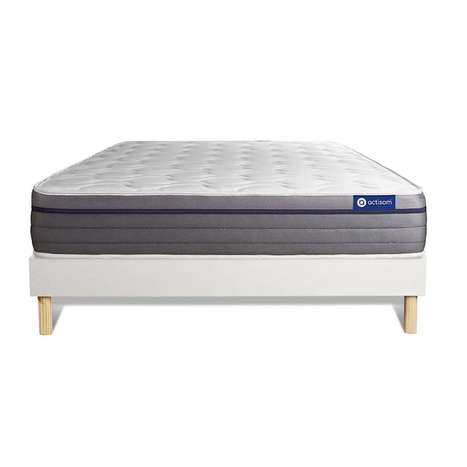 Actisom Ensemble Mémoire de forme de confort Equilibré avec sommier kit Outlet