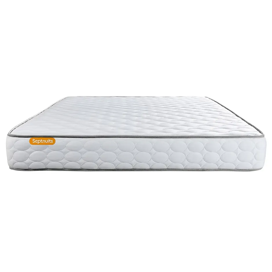 Sept Nuits Ensemble Mémoire de forme de confort Très ferme avec sommier tapissier Discount