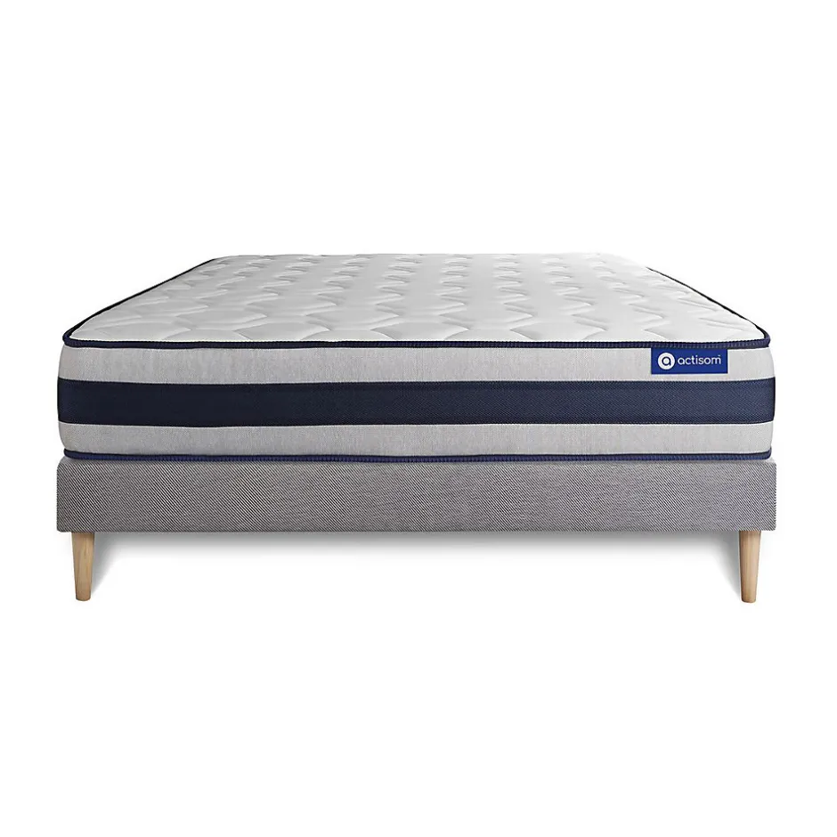 Actisom Ensemble Mémoire de forme de confort Ferme avec sommier kit